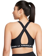 Under Armour Black Crossback Mid Bra - Image 2 of 9