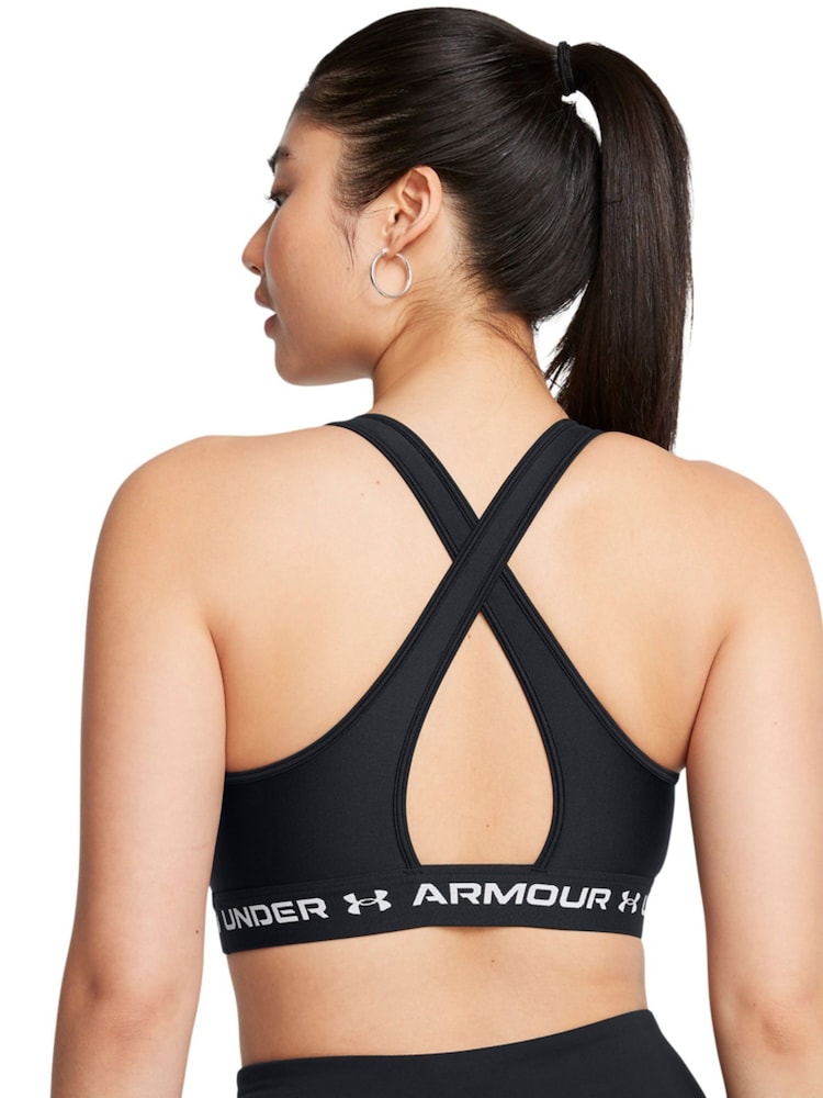 Under Armour Black Crossback Mid Bra - Image 2 of 9