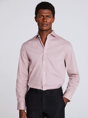 MOSS Regular Fit Pink Stretch Shirt - Image 1 of 2