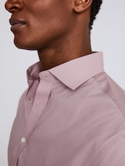 MOSS Regular Fit Pink Stretch Shirt - Image 2 of 2