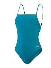 Speedo Damen-Badeanzug mit verstellbaren dünnen Trägern 1-teilig - Bild 7 von 11