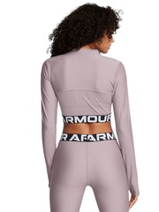 Under Armour Grey Heat Gear Rib 1/4 Zip Sweat Top - Image 2 of 4