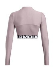 Under Armour Grey Heat Gear Rib 1/4 Zip Sweat Top - Image 4 of 4