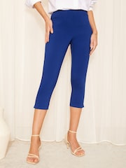 Friends Like These Blue Cropped Comfort Scultping Stretch Trousers - Image 1 of 4