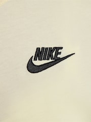 Nike Cream Sportswear Club Essentials 100% Cotton T-Shirt - Image 5 of 5