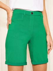 Grün - Friends Like These Sculpt and Shape Jersey-Shorts mit Aufschlag - Bild 1 von 4