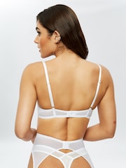 Ann Summers White The Icon Sequin Plunge Bra - Image 2 of 4
