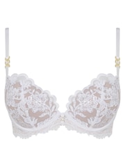 Ann Summers White The Icon Sequin Plunge Bra - Image 4 of 4