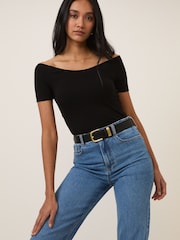 Nobodys Child Black Bardot Top - Image 3 of 5