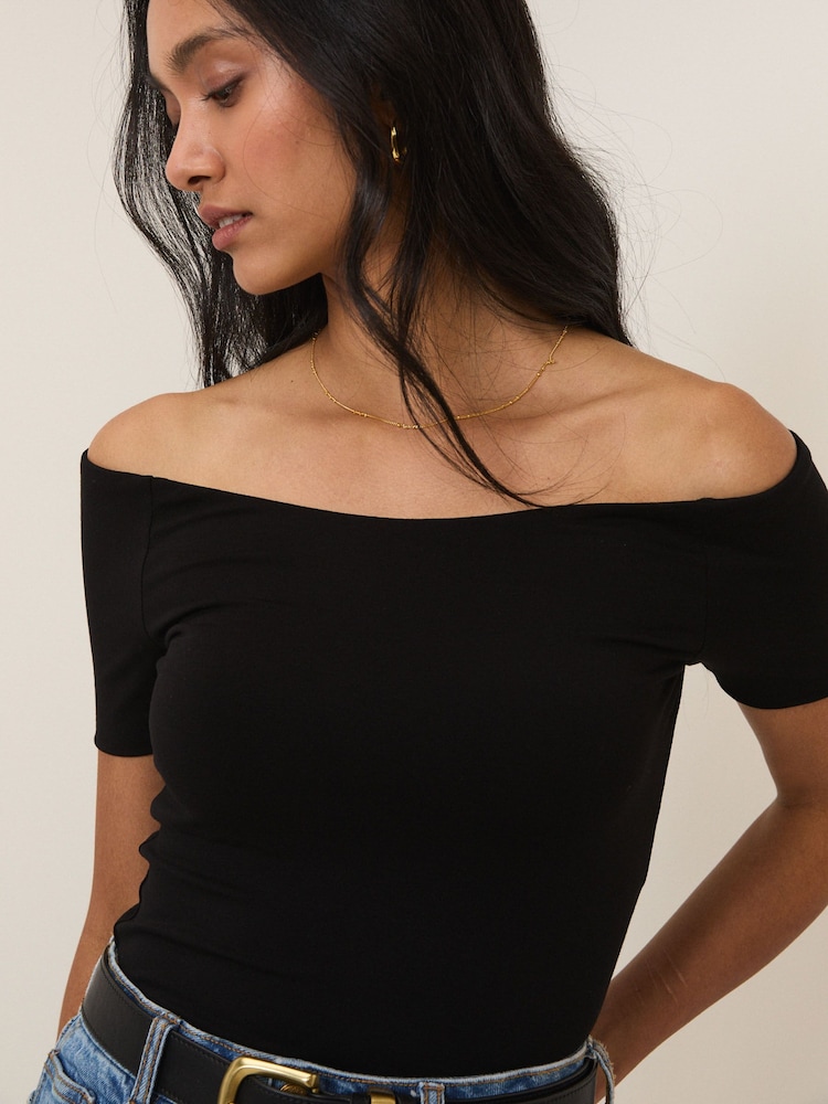 Nobodys Child Black Bardot Top - Image 5 of 5