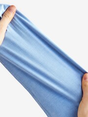 Blue Regular Fit Texture Signature Motionflex Stretch Shirt - Image 8 of 8