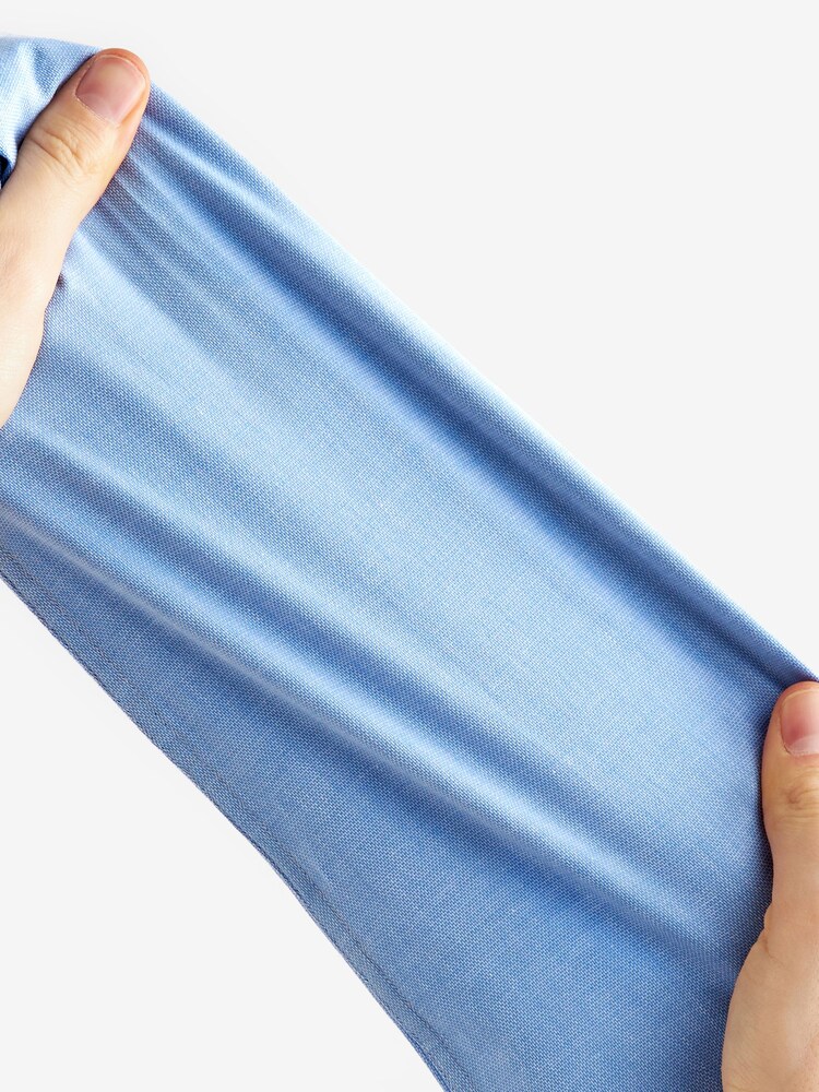 Blue Regular Fit Texture Signature Motionflex Stretch Shirt - Image 8 of 8