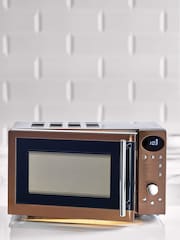 Brushed Copper Digital 800W 20L Microwave - Image 1 of 6