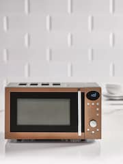 Brushed Copper Digital 800W 20L Microwave - Image 2 of 6