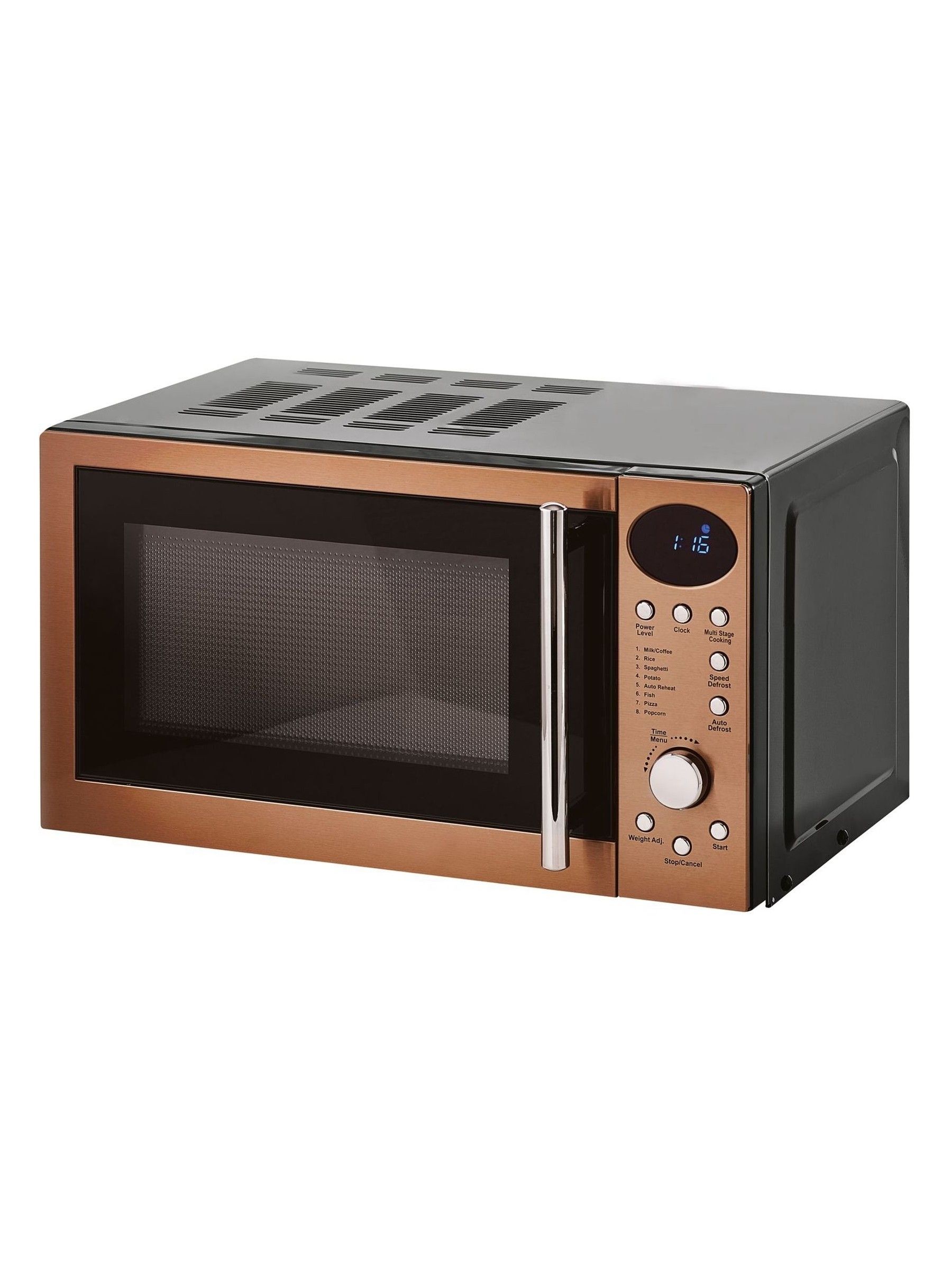 Buy Brushed Copper Digital 800W 20L Microwave from the Next UK online shop