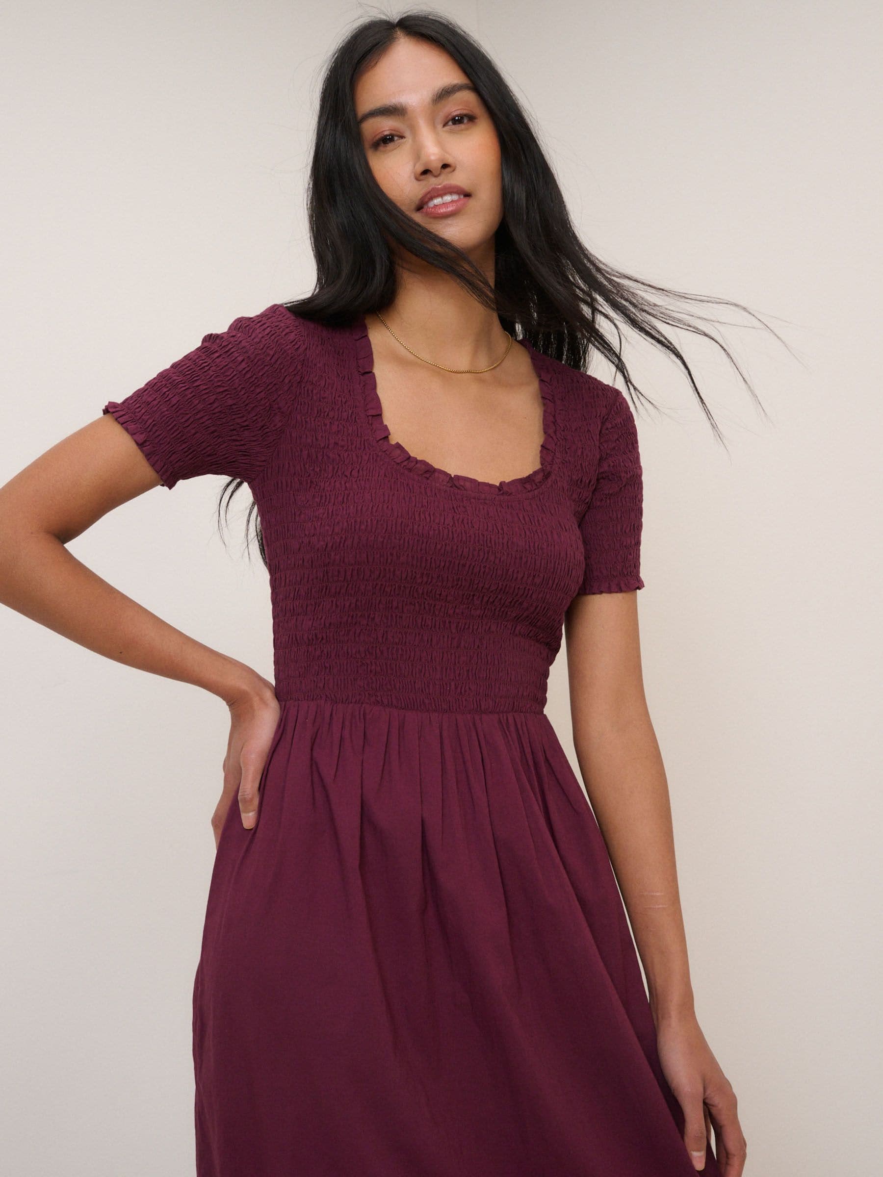 ワンピース CARAMEL HYSSOP DRESS - BERRY BUD 4Y Buy Nobodys Child Purple Zita Midi Dress from Next USA