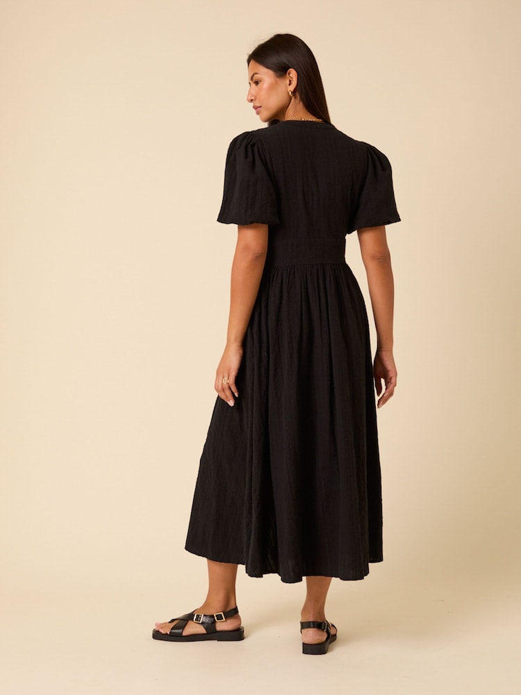 Nobodys Child Black Ss Starlight Midi Dress - Image 2 of 5