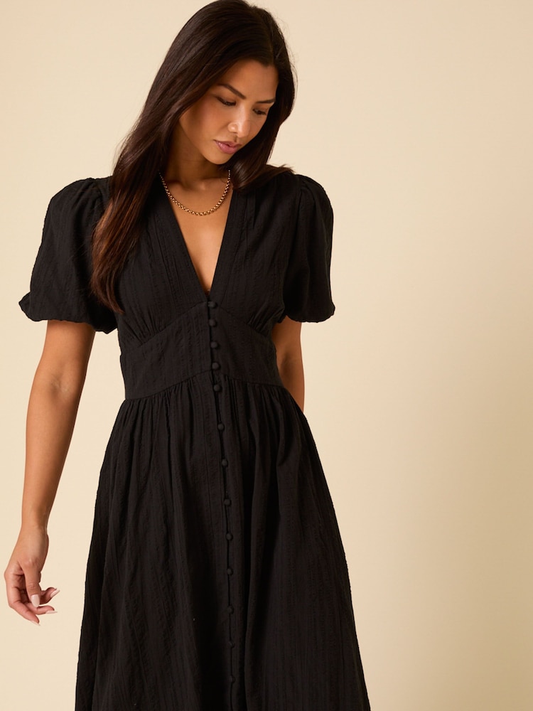 Nobodys Child Black Ss Starlight Midi Dress - Image 5 of 5