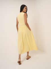 Nobodys Child Yellow Sleeveless Starlight Midi Dress - Image 2 of 5