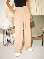 Friends Like These Camel Premium Wide Leg Smart Trousers - Image 1 of 4