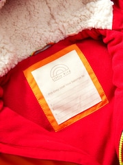 Little Bird by Jools Oliver Multi Rainbow Striped Shower Resistant Snowsuit - Image 4 of 5