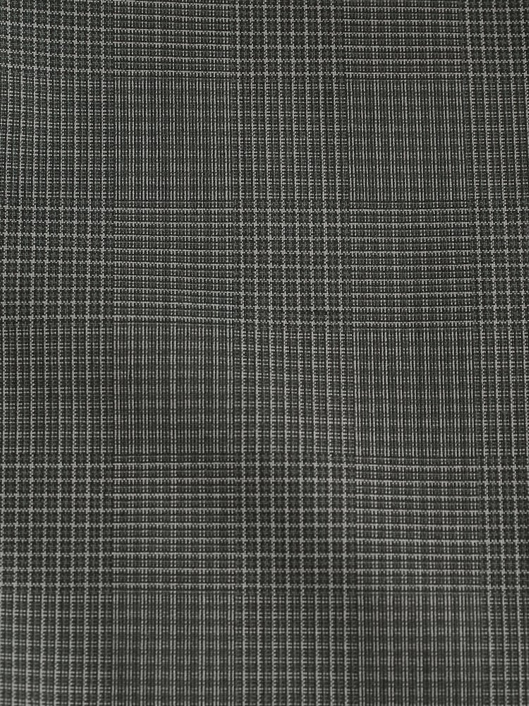 Charcoal Grey Skinny Check Suit Jacket - Image 11 of 11