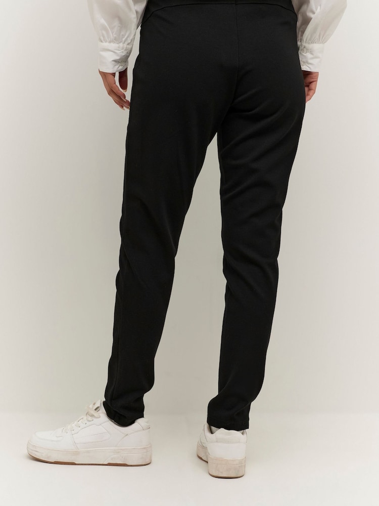 Cream Minka Cropped Tapered Leg Black Trousers - Image 2 of 7