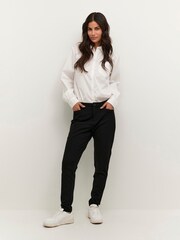 Cream Minka Cropped Tapered Leg Black Trousers - Image 3 of 7