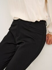Cream Minka Cropped Tapered Leg Black Trousers - Image 4 of 7