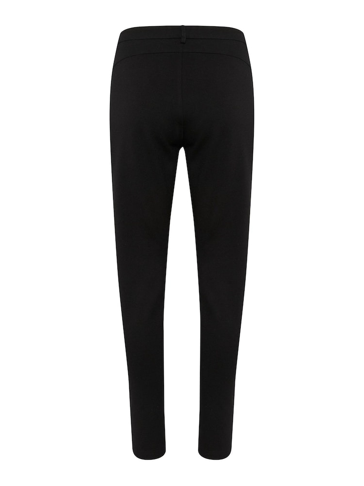 Cream Minka Cropped Tapered Leg Black Trousers - Image 7 of 7