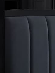 Black and Opulent Velvet Charcoal Langdon Metal 4 Poster Collection Luxe Bed Frame - Image 8 of 9