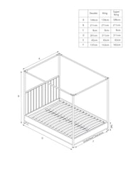 Black and Opulent Velvet Charcoal Langdon Metal 4 Poster Collection Luxe Bed Frame - Image 4 of 7