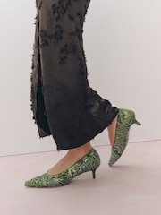Green Forever Comfort® Embellished Kitten Heels - Image 2 of 11