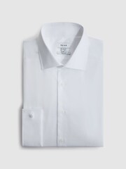 Reiss White Premote Slim Fit Cotton Cutaway Collar Shirt - Image 2 of 7