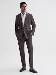Reiss White Premote Slim Fit Cotton Cutaway Collar Shirt - Image 3 of 7