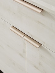 White Bronx Oak Effect Extra Large Sideboard - Image 4 of 11