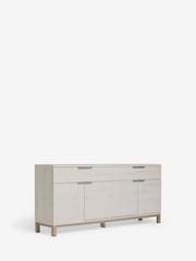 White Bronx Oak Effect Extra Large Sideboard - Image 9 of 11