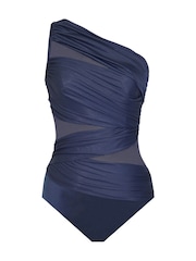 Miraclesuit Purple Tummy Control Network Jena Swimsuit - Image 5 of 5