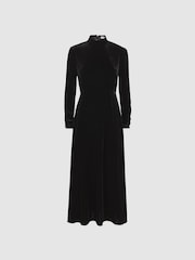 Florere Velvet Midi Dress - Image 2 of 5