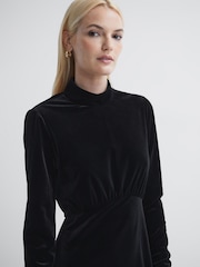 Florere Velvet Midi Dress - Image 3 of 5