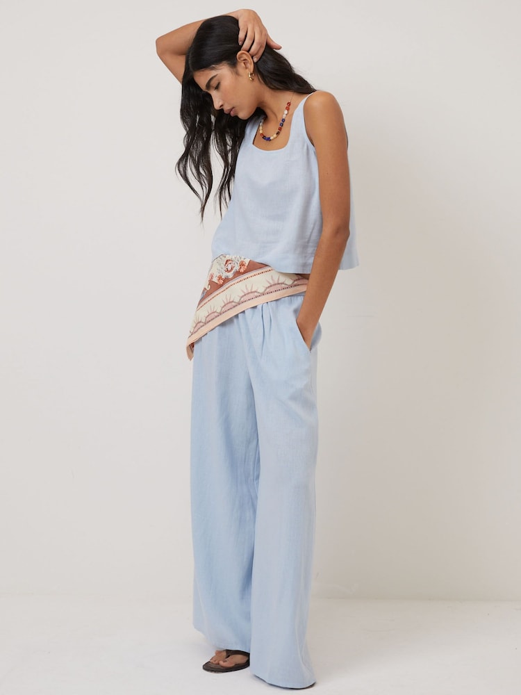 Nobodys Child Blue Jerrow Petite Trousers - Image 1 of 5