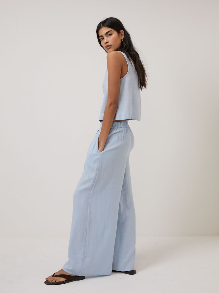Nobodys Child Blue Jerrow Petite Trousers - Image 2 of 5