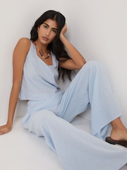 Nobodys Child Blue Jerrow Petite Trousers - Image 5 of 5