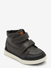 Black Wide Fit (G) Warm Lined Touch Fastening Boots - Image 2 of 4