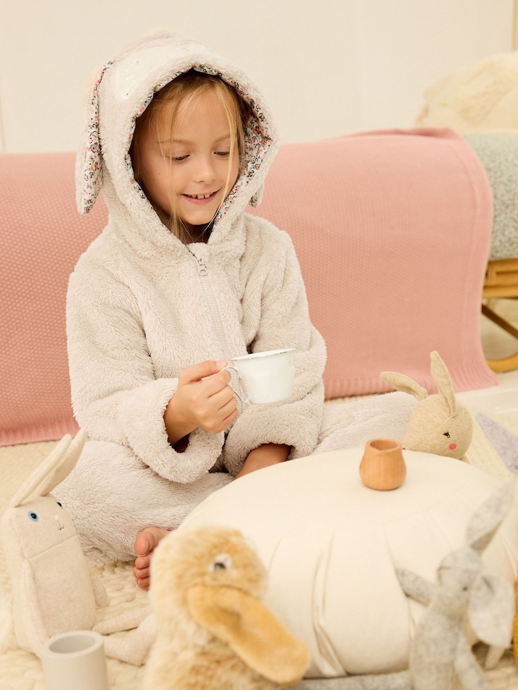 Cream Bunny 3D Teddy Fleece Borg All-In-One (12mths-16yrs) - Image 2 of 8