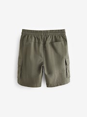 Khaki Green Single Cargo Shorts (3-16yrs) - Image 2 of 3
