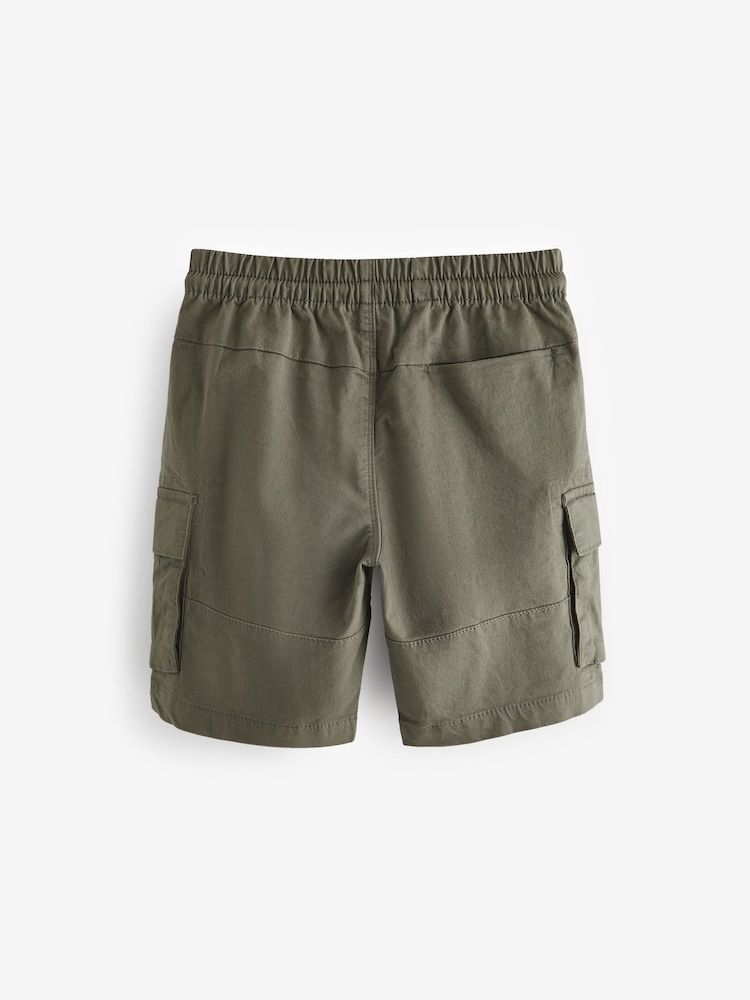 Khaki Green Single Cargo Shorts (3-16yrs) - Image 2 of 3