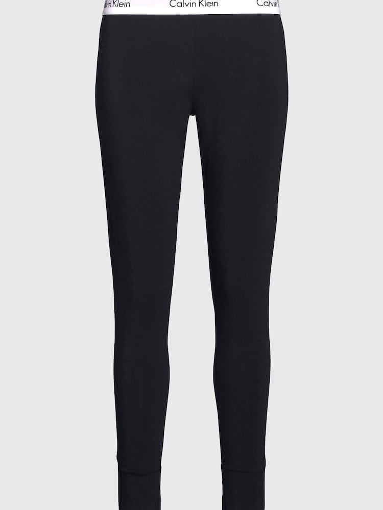 Calvin Klein Black Modern Cotton Lounge Joggers - Image 5 of 5 Calvin Klein Black Modern Cotton Lounge Joggers - Image 5 of 5