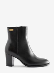 Barbour® Black Amelia Leather Heeled Chelsea Boots - Image 2 of 5
