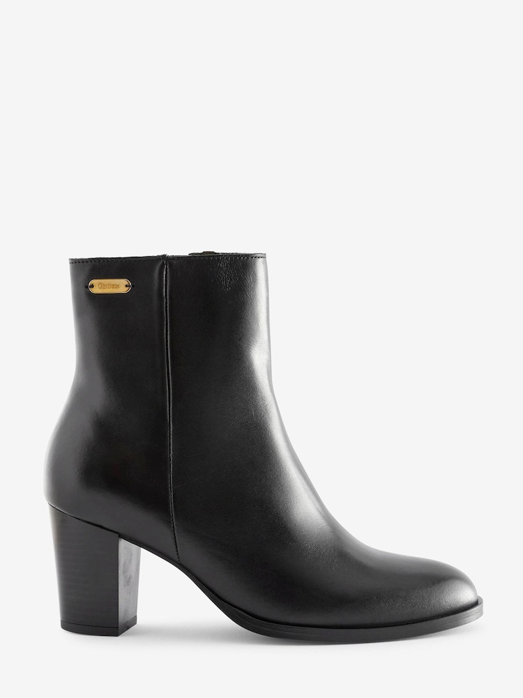 Barbour® Black Amelia Leather Heeled Chelsea Boots - Image 2 of 5